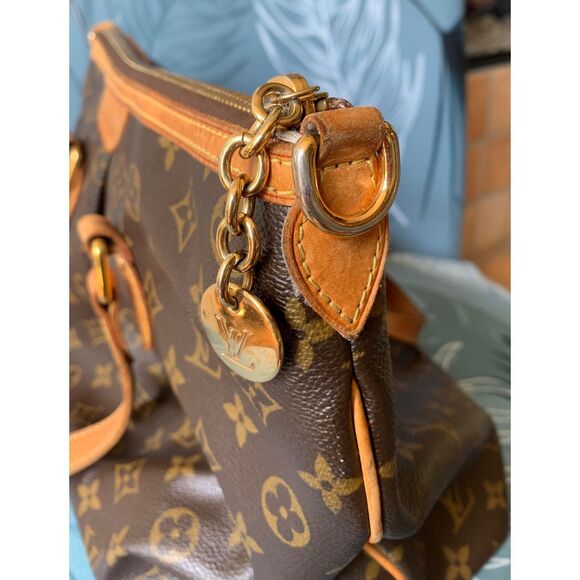 LOUIS VUITTON Palermo PM Monogram Brown Canvas Hand Bag Tote Purse Paris - Picture 13 of 15